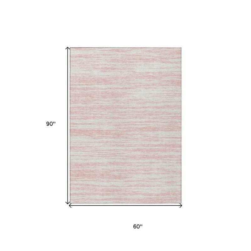 HomeRoots Abstract Modern Rectangle Outdoor Rug