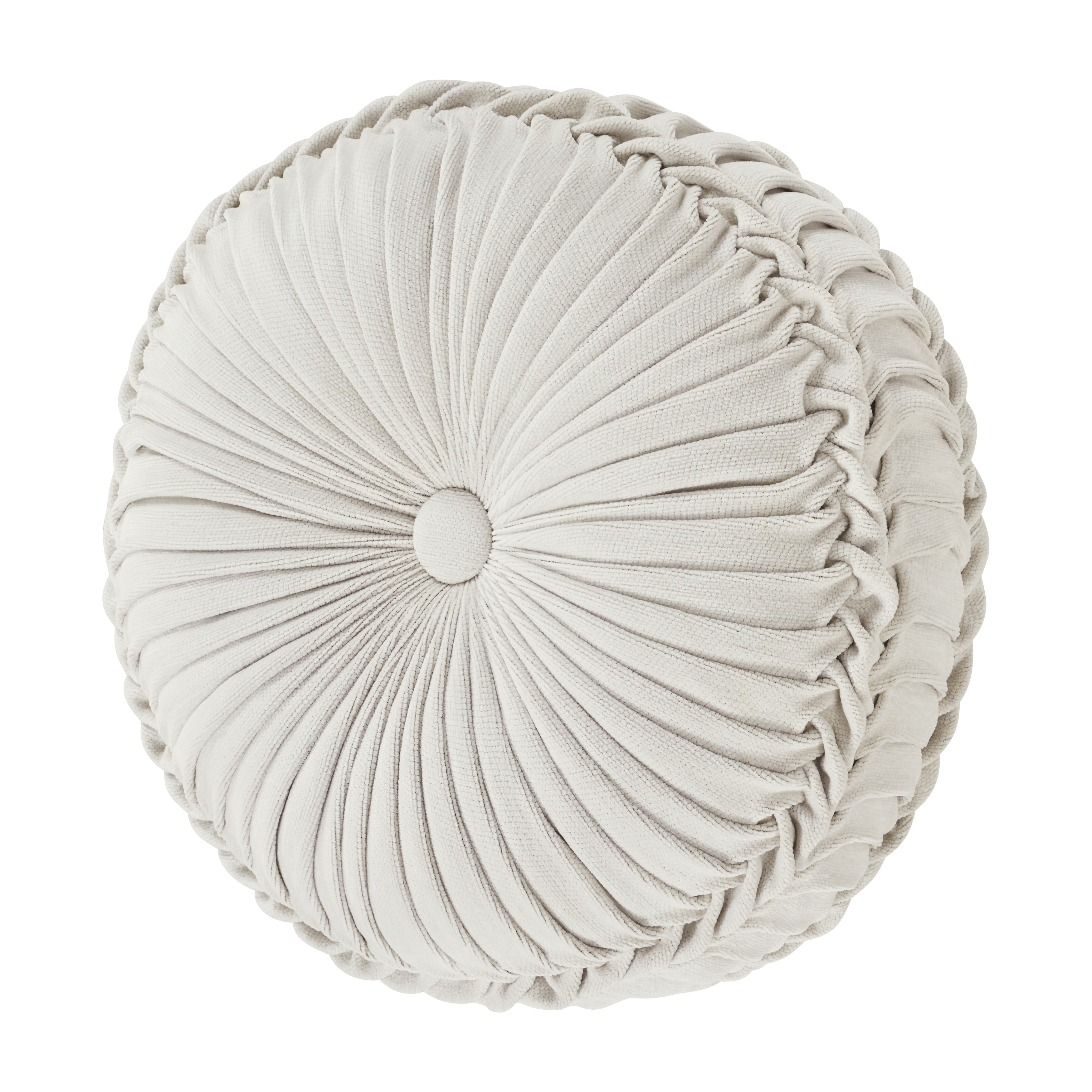 tufted round throw pillow