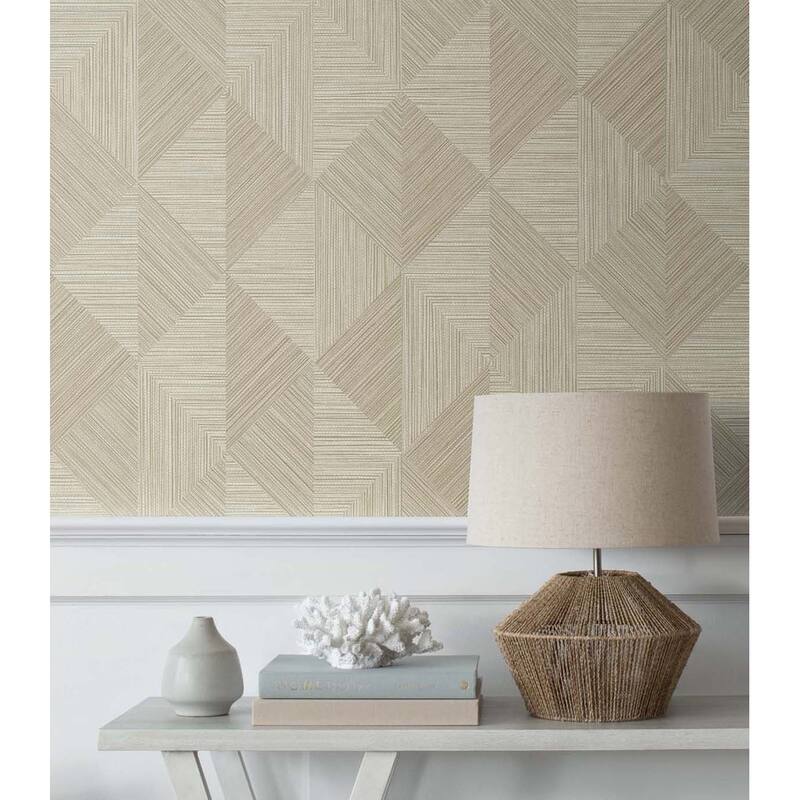 Seabrook Designs Diamond Inlay Embossed Vinyl Unpasted Wallpaper