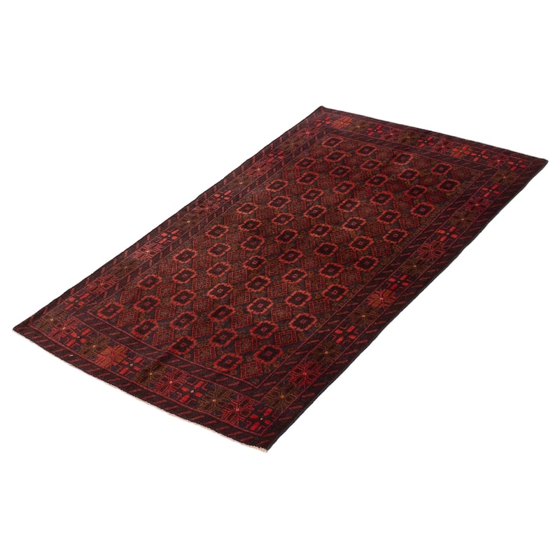 Teimani Red Rug 3'9" x 6'4" - 3'9 x 6'4