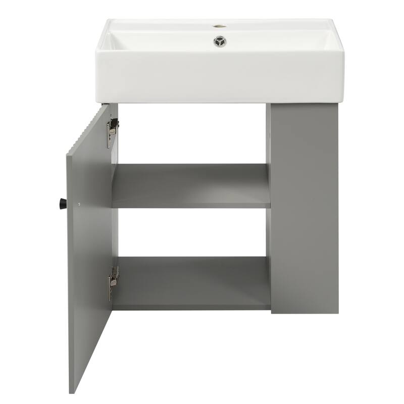 21.6 inch Modern Floating Bathroom Vanity