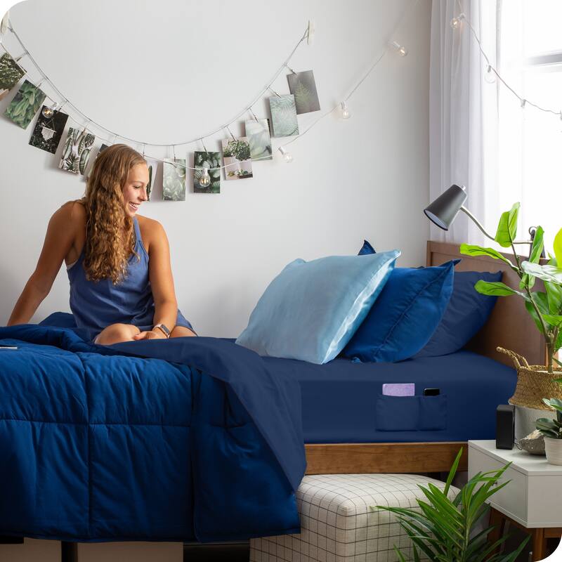 Bare Home Double Brushed Deep Pocket Fitted Sheet