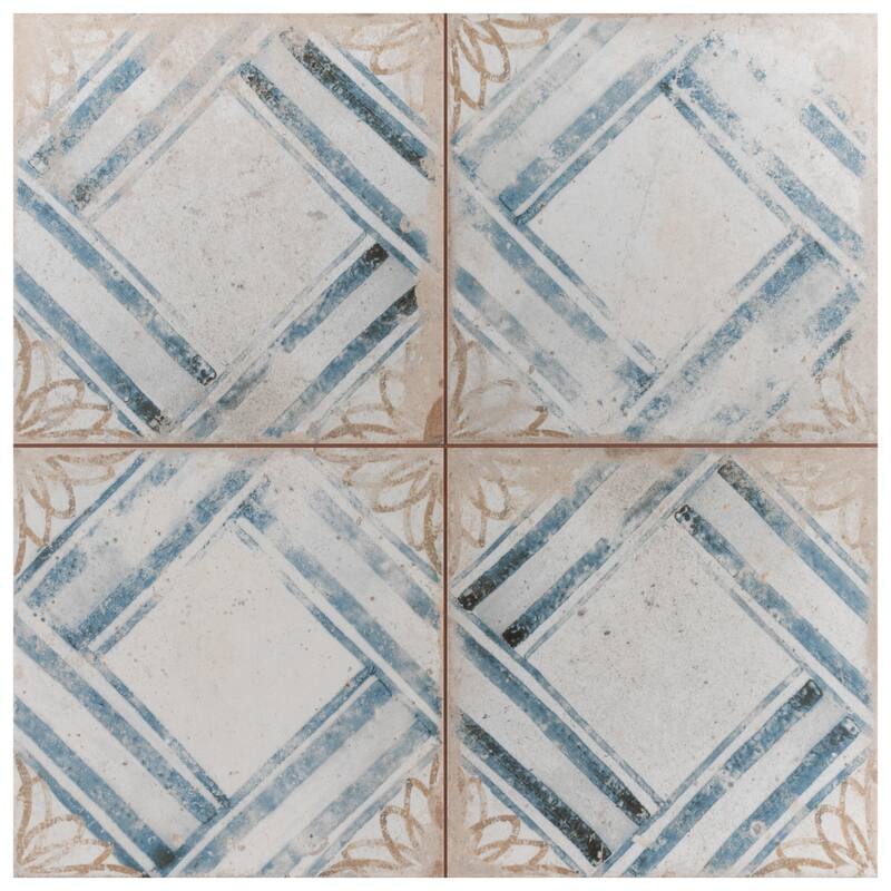 Merola Tile Kings Root Lattice 17-5/8" x 17-5/8" Ceramic Floor and Wall Tile