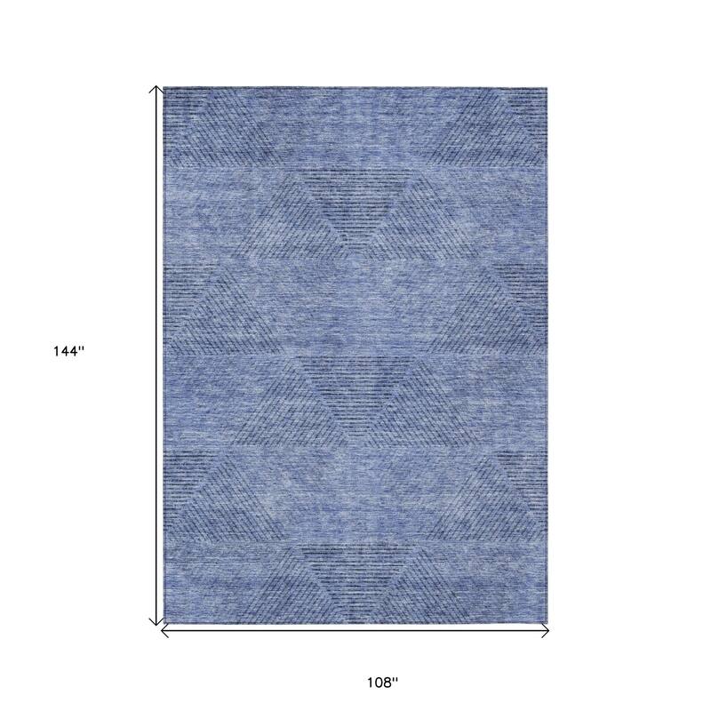 HomeRoots Geometric Transitional Rectangle Outdoor Rug