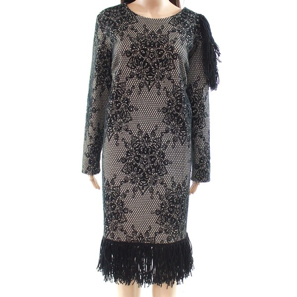 textured shift dress