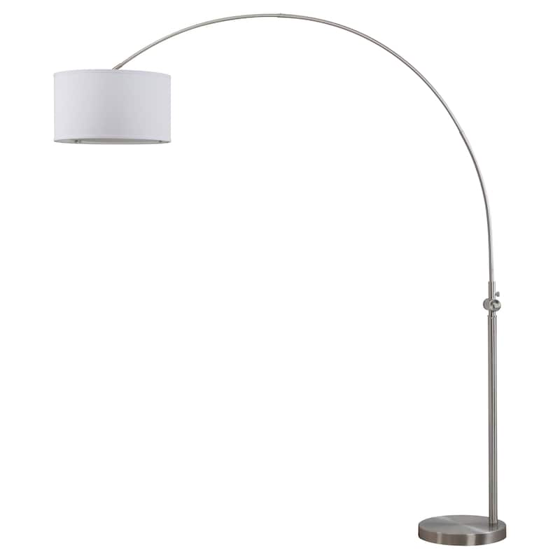 SAFAVIEH Lighting Brenna 86-inch Arc Floor Lamp - 72"x18"x86" - Nickel - 72Wx18Dx86H