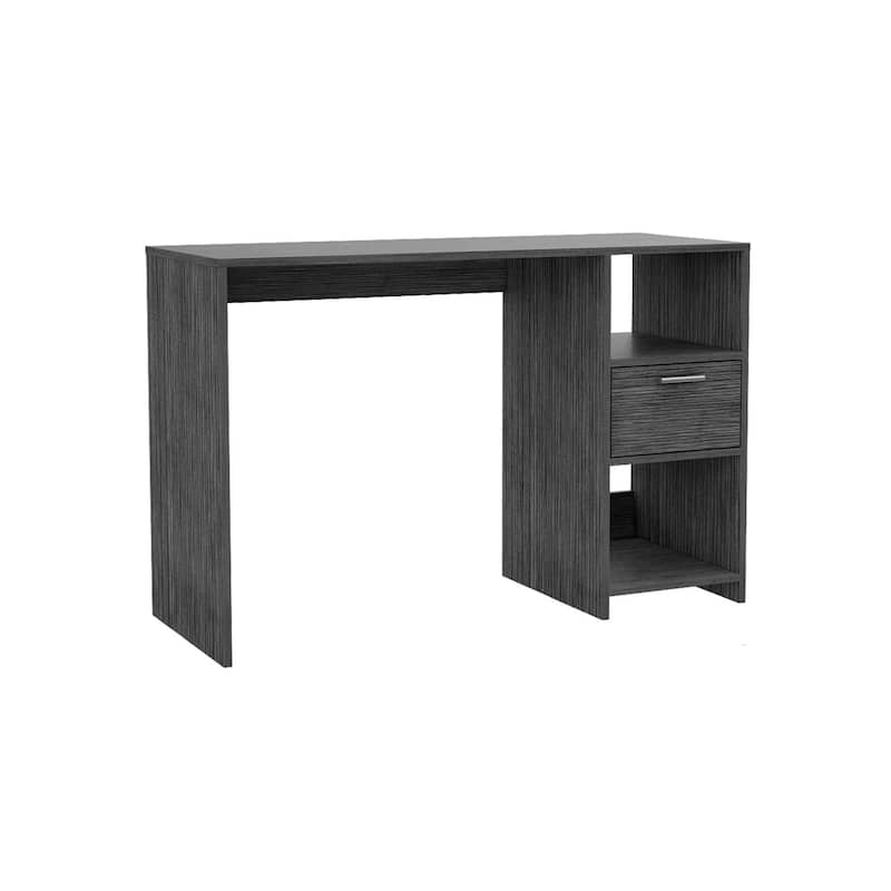 Modern Computer Desk 43" Rectangular MDF Office Table with Drawer, Matte Finish