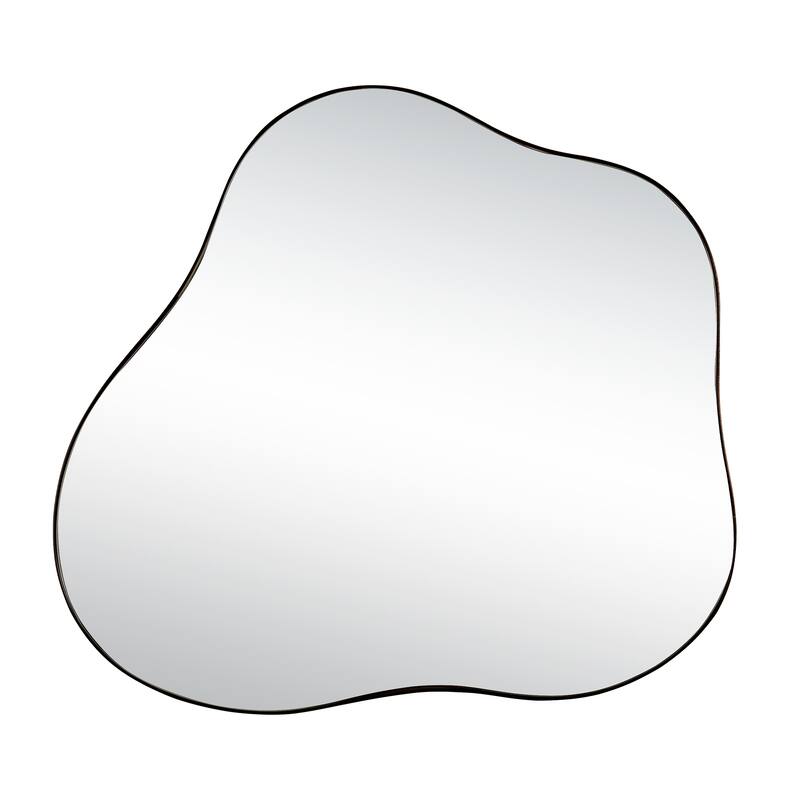 31.5" x 29.5" Irregular Cloud-Shaped Metal Accent Wall Mirror