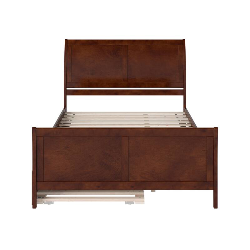 Portland Solid Wood Platform Bed with Matching Footboard and Trundle