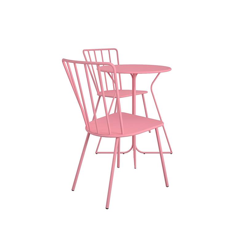 The Novogratz Poolside Collection Heidi 3 Piece Outdoor Bistro Set 3 Piece