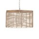 preview thumbnail 3 of 2, Maxim 22445 Vannerie 4 Light 20" Wide Wood Pendant