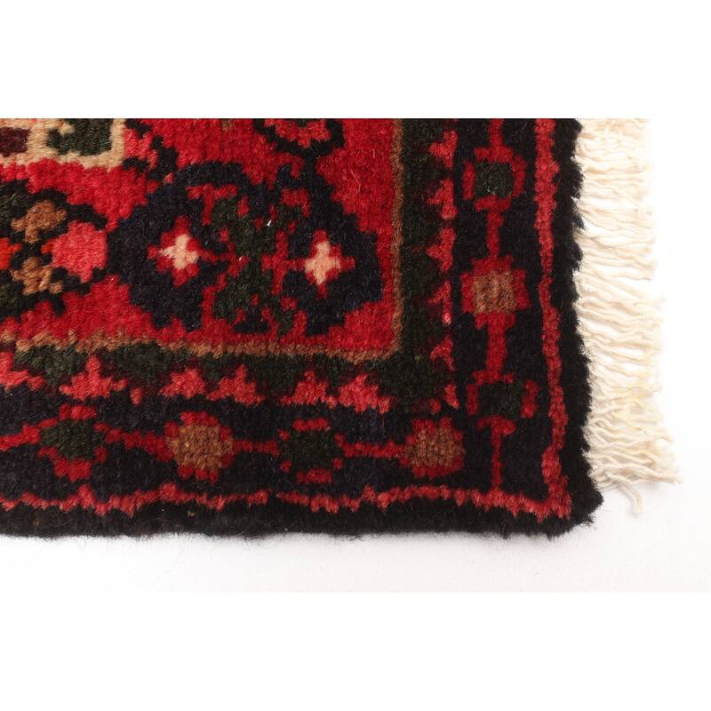 ECARPETGALLERY Hand-knotted Andelz Red Wool Rug - 2'10 x 15'9