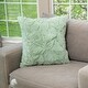 preview thumbnail 1 of 3, HGTV Triple Jacquard Carved Faux Fur Pillow 22" x 22" - Quietude