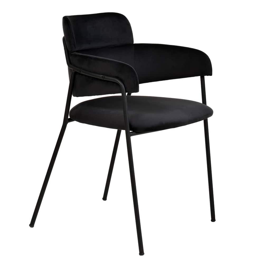 LeisureMod Axis Upholstered Dining Chair in Leather/Polyester/Velvet, Modern Minimalist Side Chair for Home & Kitchen