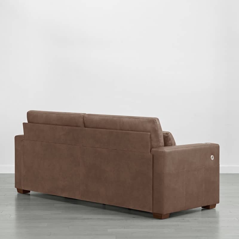 Spruce & Spring Ezra 89" Modern High Back Living Room Sofa with USB & Cup Holders