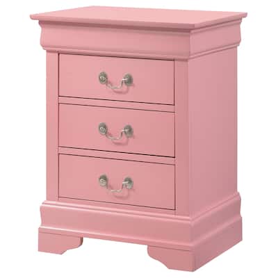 Modern Bedroom Cabinet Bedside Table with Three Drawers Storage Nightstand for Bedroom