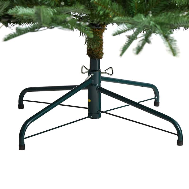 8ft. Layered Spruce Artificial Christmas Tree with 650 Clear Lights & 1561 Branches - Lush Festive Holiday X-Mas Tree