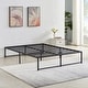 preview thumbnail 2 of 7, Javlergo 14-Inch Queen Size Metal Platform Bed Frame, No Box Spring Needed