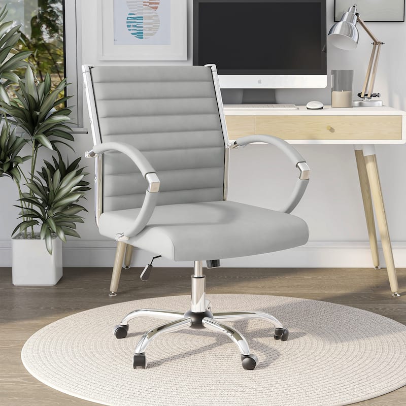 Corrigan Modern Tufted Deep Seat Faux Leather Office Chair by Furniture of America