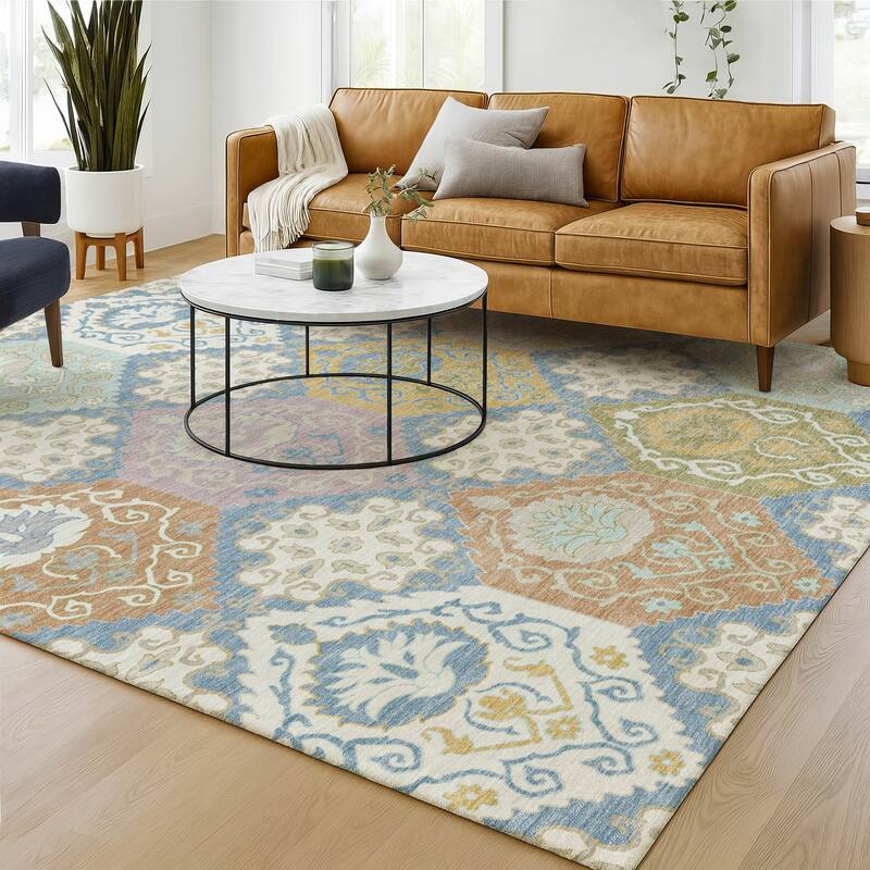 Machine Washable Indoor/ Outdoor Global Bayfield Chantille Rug