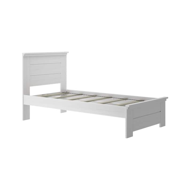 Max and Lily Farmhouse Twin Bed with Panel Headboard