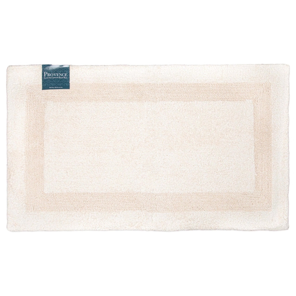 Off White 20 x 32 Cotton Bathroom Rugs and Bath Mats Bed Bath