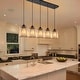 preview thumbnail 5 of 8, Starsky 5-Light 32in. Modern Crystal Linear Chandelier Cluster Cylinder Glass Kitchen Island Light