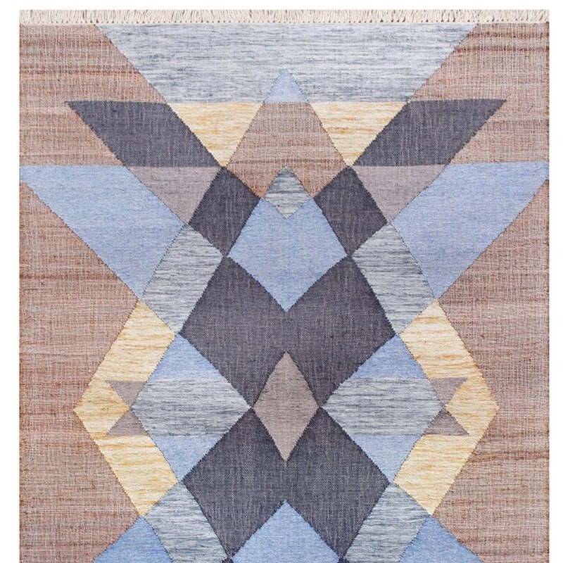 HomeRoots Geometric Southwest Rectangle Area Rug - 8' X 10'
