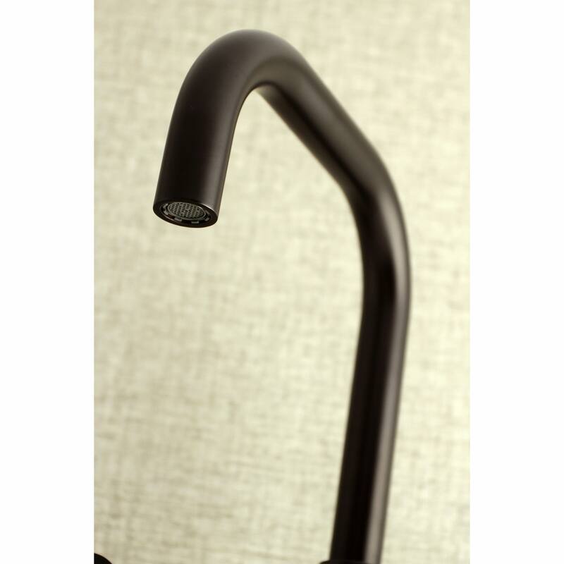 Kingston Brass Concord 8 in. Adjustable Center Wall Mount Kitchen Faucet