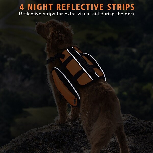 Large Size Dog Backpack with Adjustable Strap Waterproof Dog