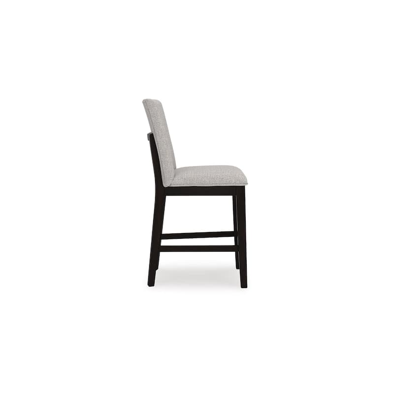 Signature Design by Ashley Neymorton Dark Brown/Gray Counter Height Barstool - 19" W x 22" D x 40" H