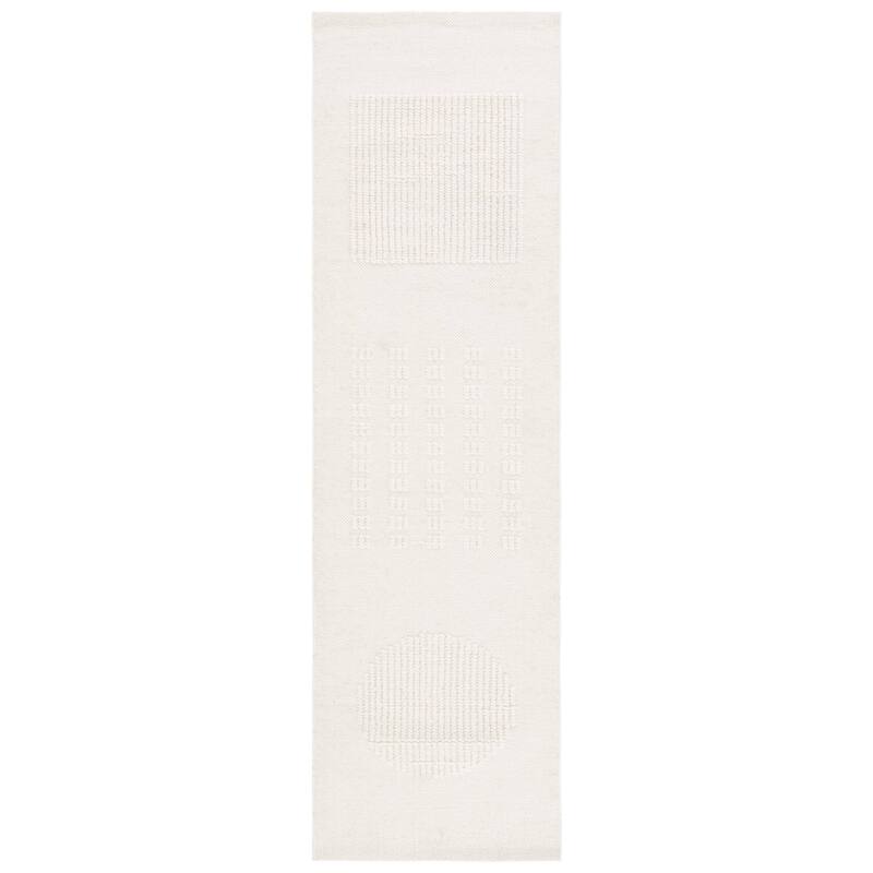 SAFAVIEH Handmade Natura Fahrie Wool Rug - 2'3" x 8' Runner - Ivory