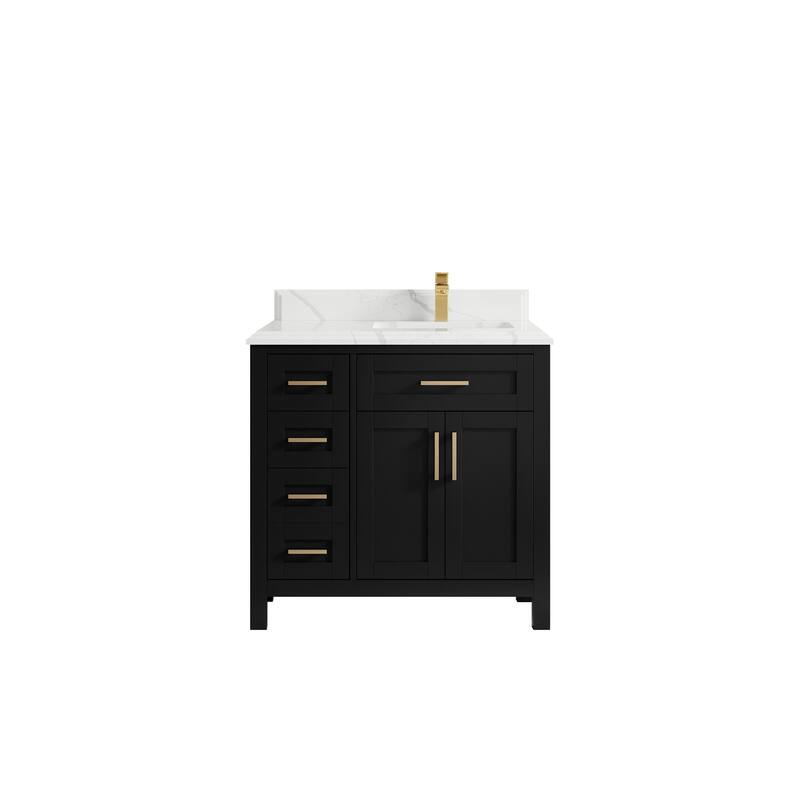 Willow Collections 36 in. W x 22 in. D Cambridge Right Offset Sink Bathroom Vanity with Countertop