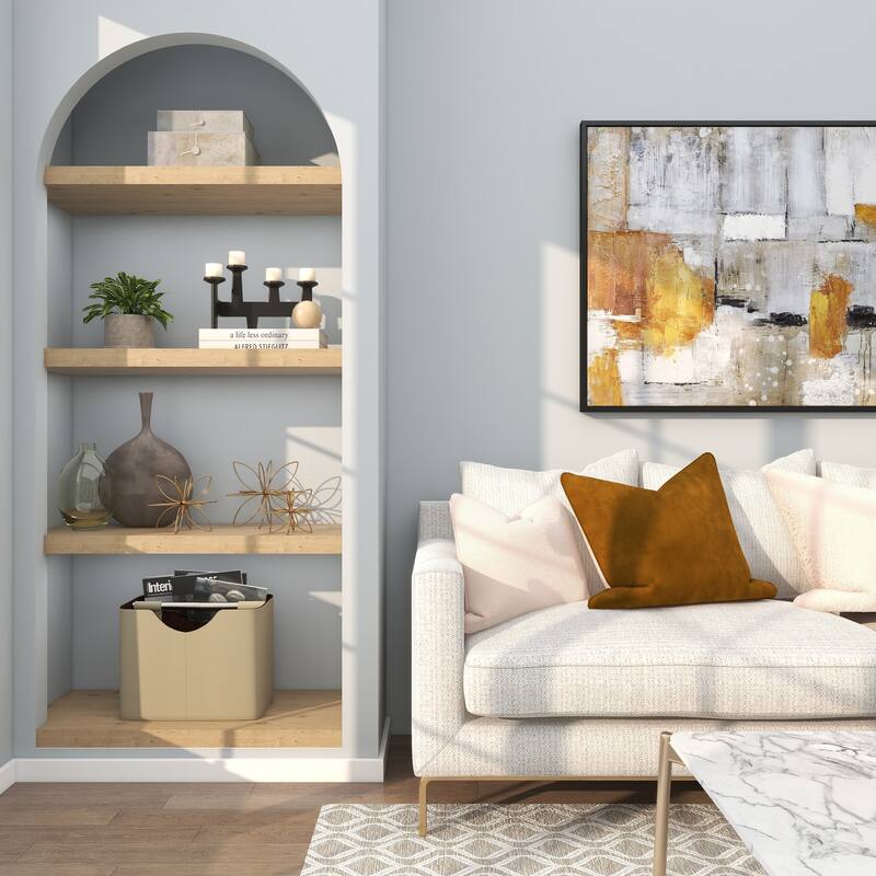 CosmoLiving by Cosmopolitan Gold Metal Handmade Floral Decorative Sculpture (Set of 3)