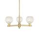 Option Brushed Brass / White Mouchette