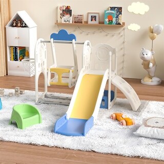 Indoor Toddler Kids Slide Playground for Age 1-4 with Swing, Climbing