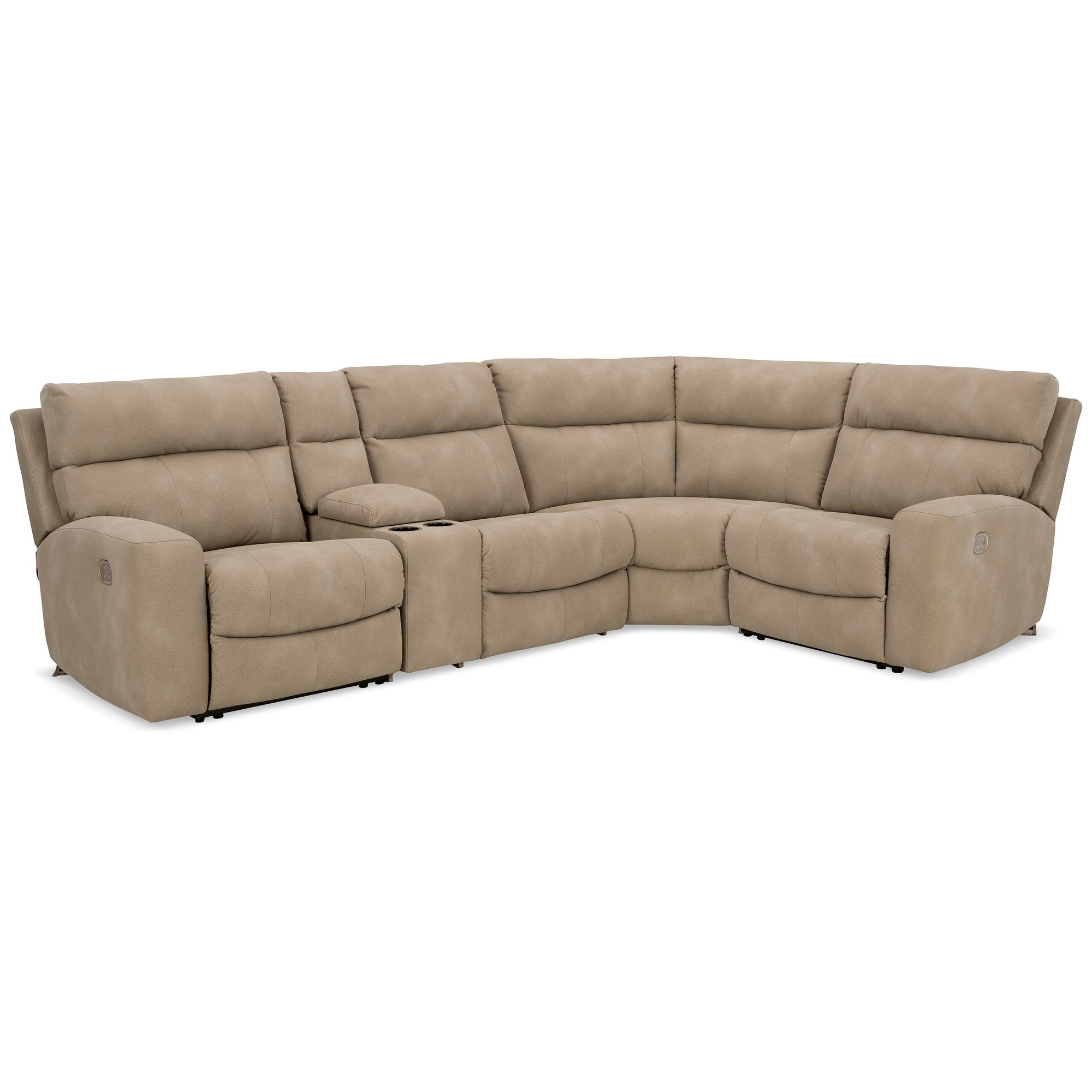 Signature Design by Ashley Next-Gen DuraPella 5-Piece Power Reclining Sectional - 119.5"W x 76.5"D x 42"H