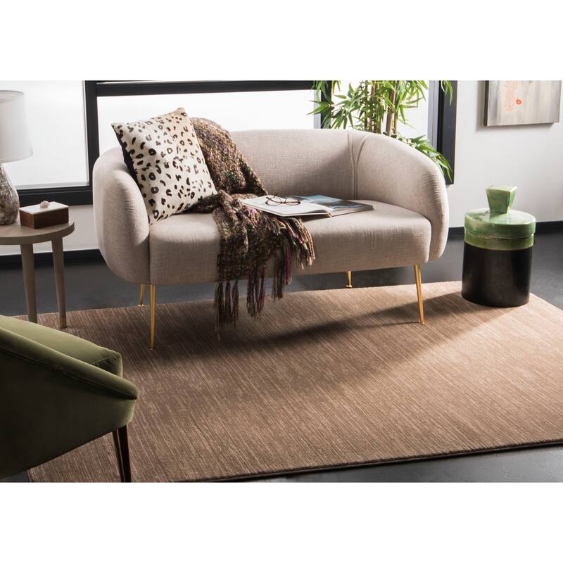SAFAVIEH Vision Tanasa Modern Ombre Tonal Rug - 11' Square - Light Brown