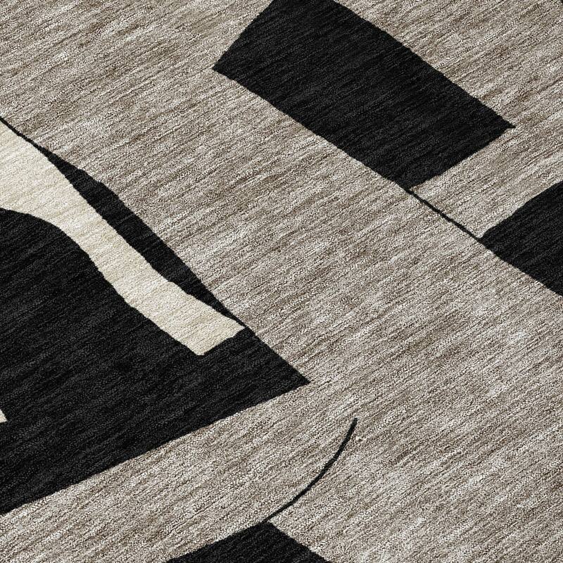 Machine Washable Indoor/ Outdoor Modern Crestone Chantille Rug