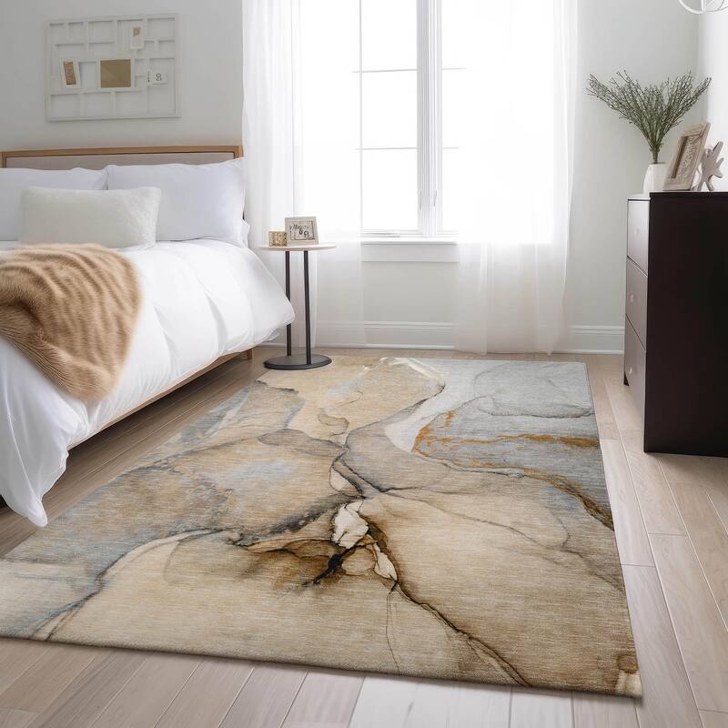 Premium Washable Super Soft Mayfield Rug - Beige - 9' x 12' - Rectangle