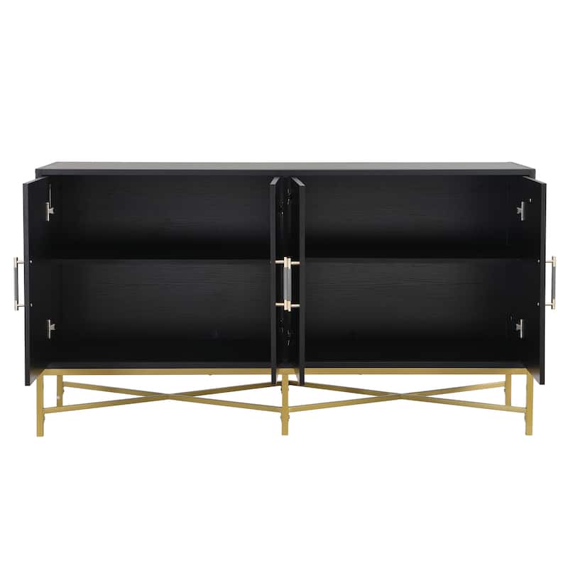 Four-Door Sideboard - Black