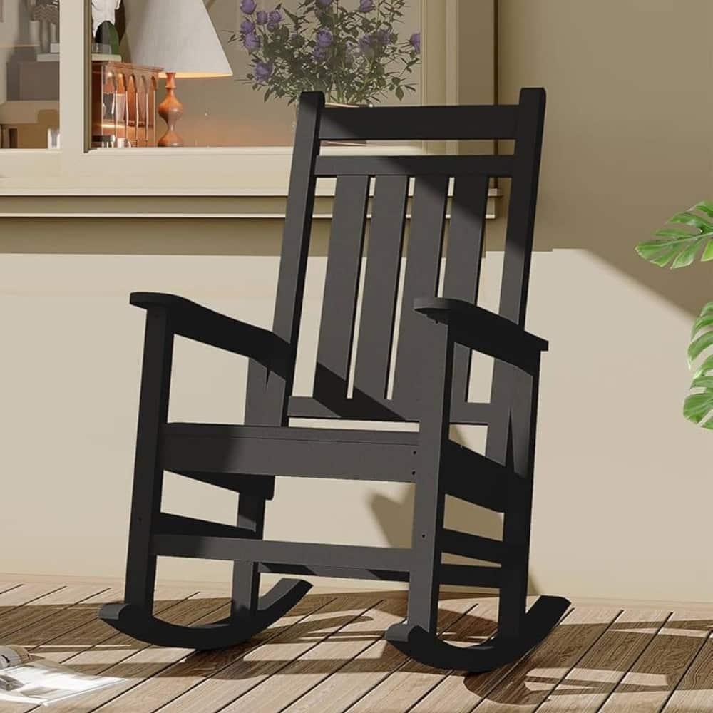 Patio High Back Porch Rocking Chair for Outside - 1PC