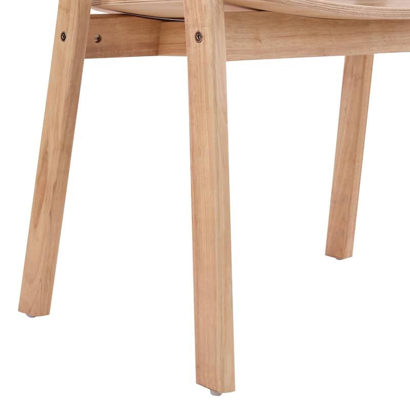 Christopher Knight Home - Modern Wooden Upholstered Dining Chair with Armrests