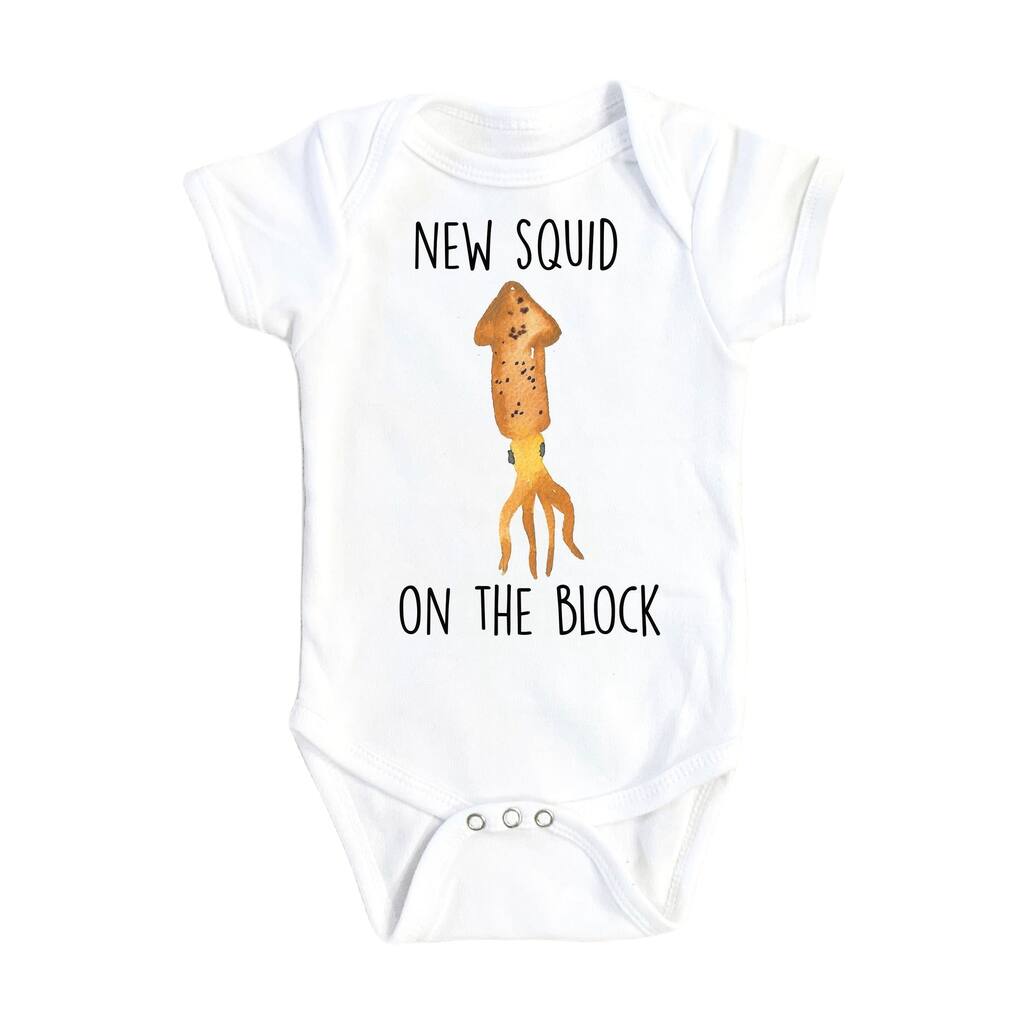Squid Nautical - Baby Boy Girl Clothes Infant Bodysuit Funny Cute Newborn 1D