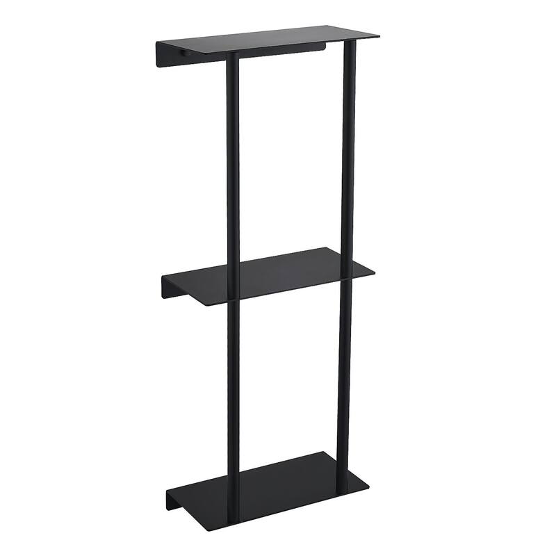 Wall Mounted Towel Rack with 3-Tier Shelf