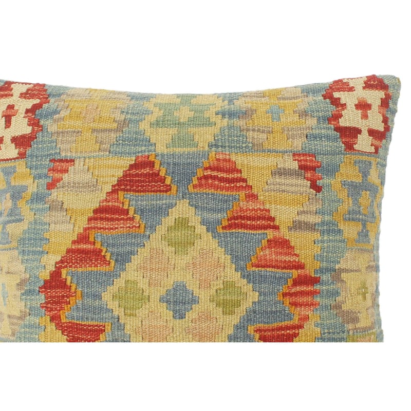 Boho Chic Turkish Do Hand Woven Kilim Pillow