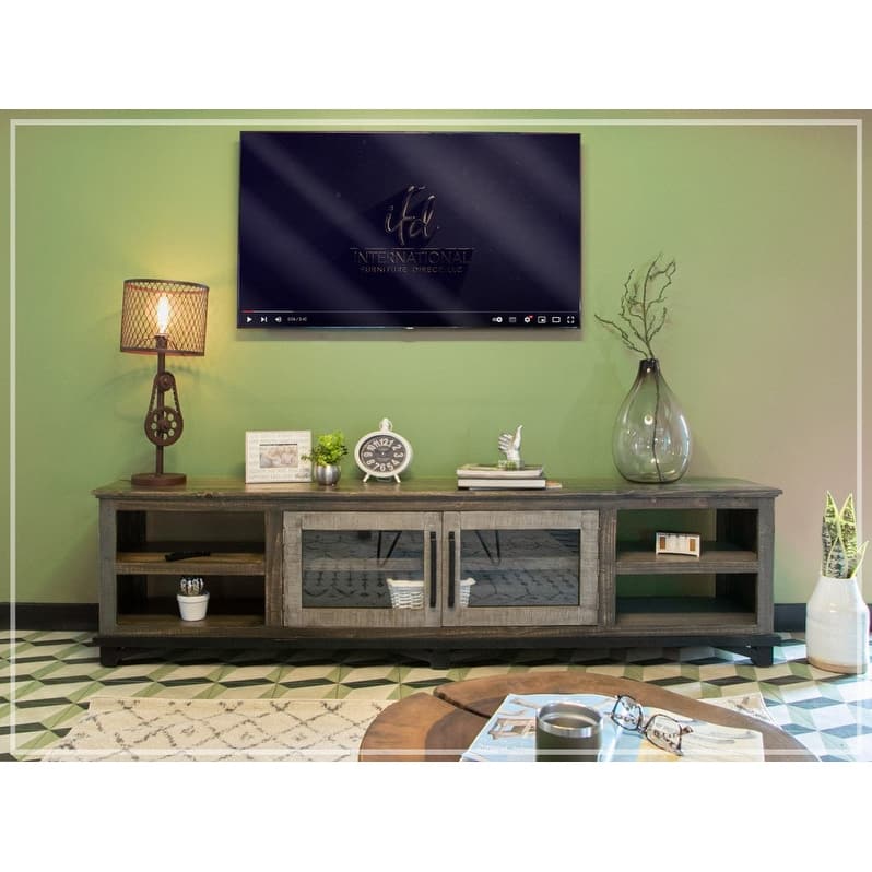Greenview Loft Solid Wood TV Stand - 93"