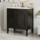 preview thumbnail 6 of 19, Modern 30" Bathroom Vanity with Sink and Soft Close Door Hinges
