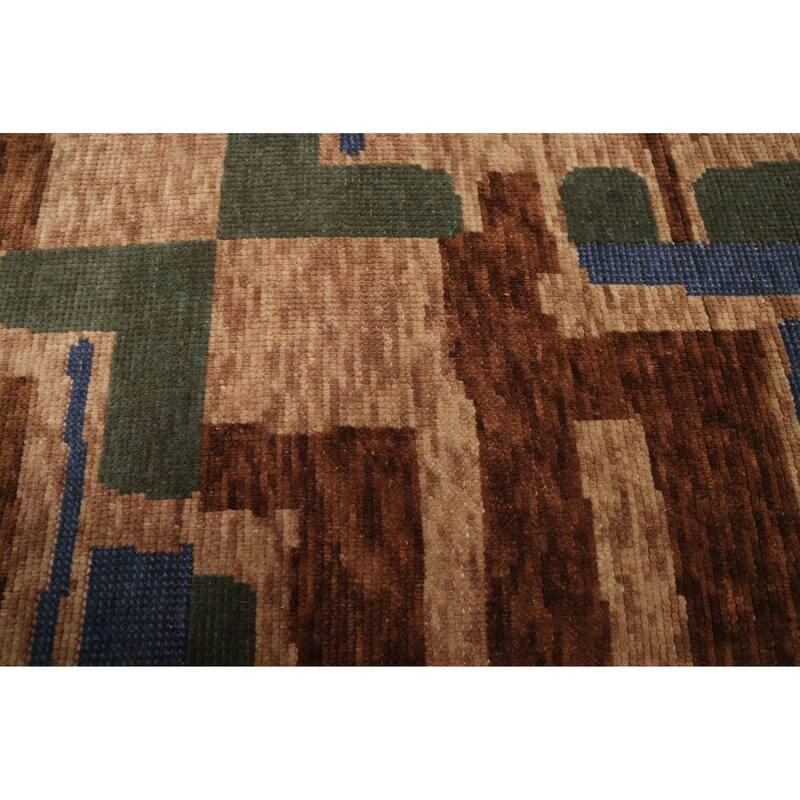 ECARPETGALLERY Hand-knotted Tangier Brown Wool Rug - 5'1 x 7'10