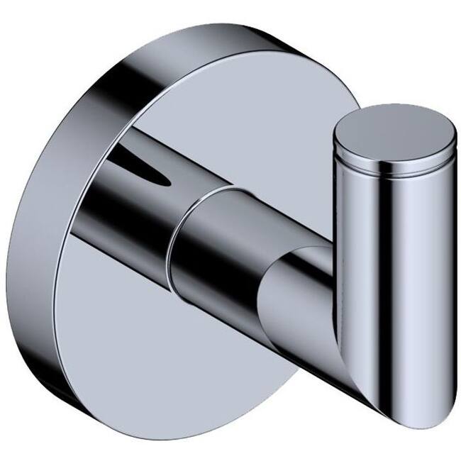 WS Bath Collections Pura Single Robe Hook - Polished Chrome